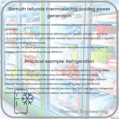  Bismuth Telluride: De toekomstige superster in thermoëlektrische koeling en energieopwekking?